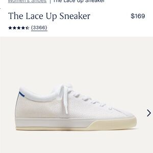 Rothy’s Lace Up Sneaker - Bright White
